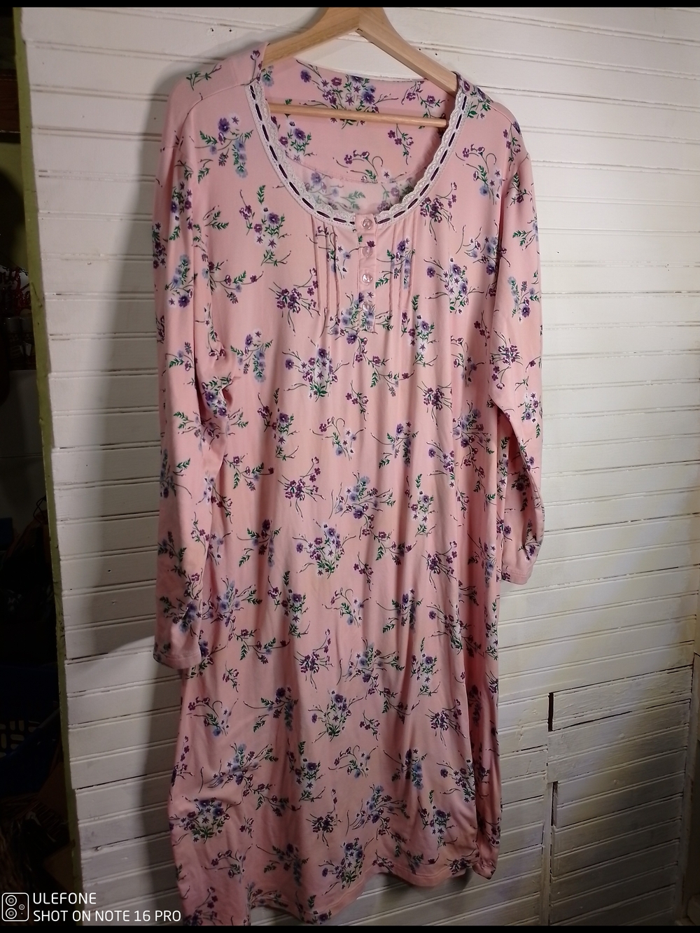 Blair Pink Floral Long Sleeve Nightgown